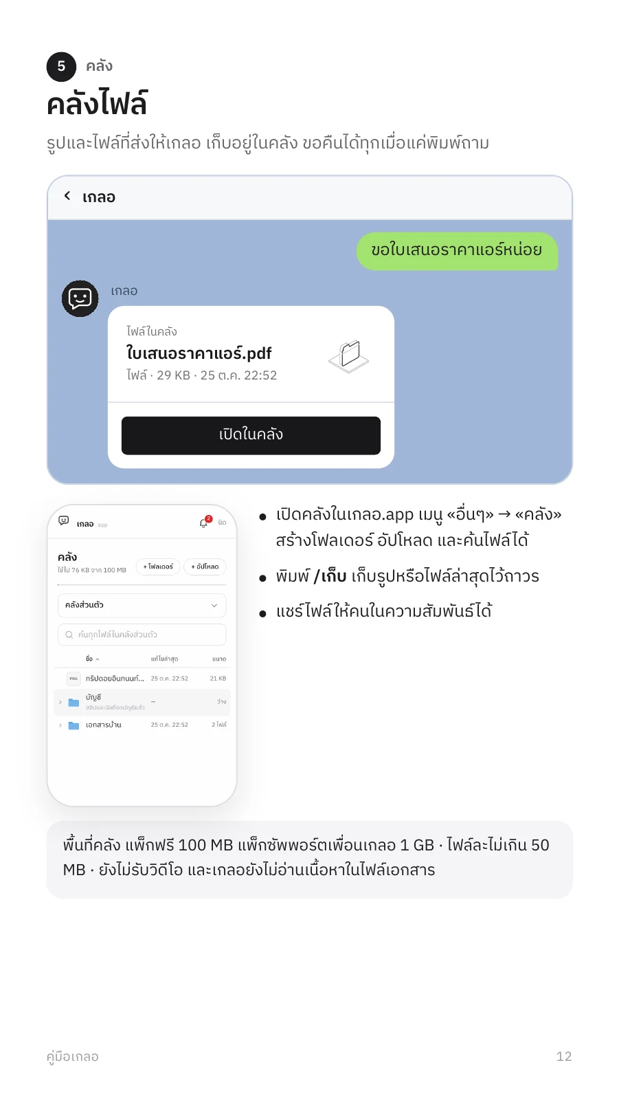 คู่มือเกลอ หน้า 12: คลังไฟล์